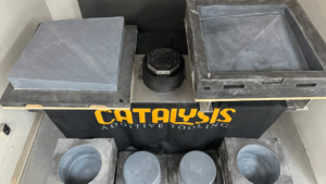 October Newsletter- 3 Compression Forming 1 Water Jet Trim Tool